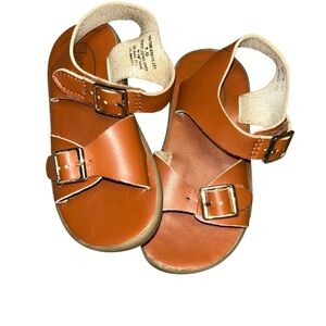 Footmates Tide tan leather buckle Sandals toddler size 7